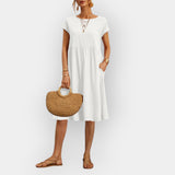 Robe Midi au Design Minimaliste