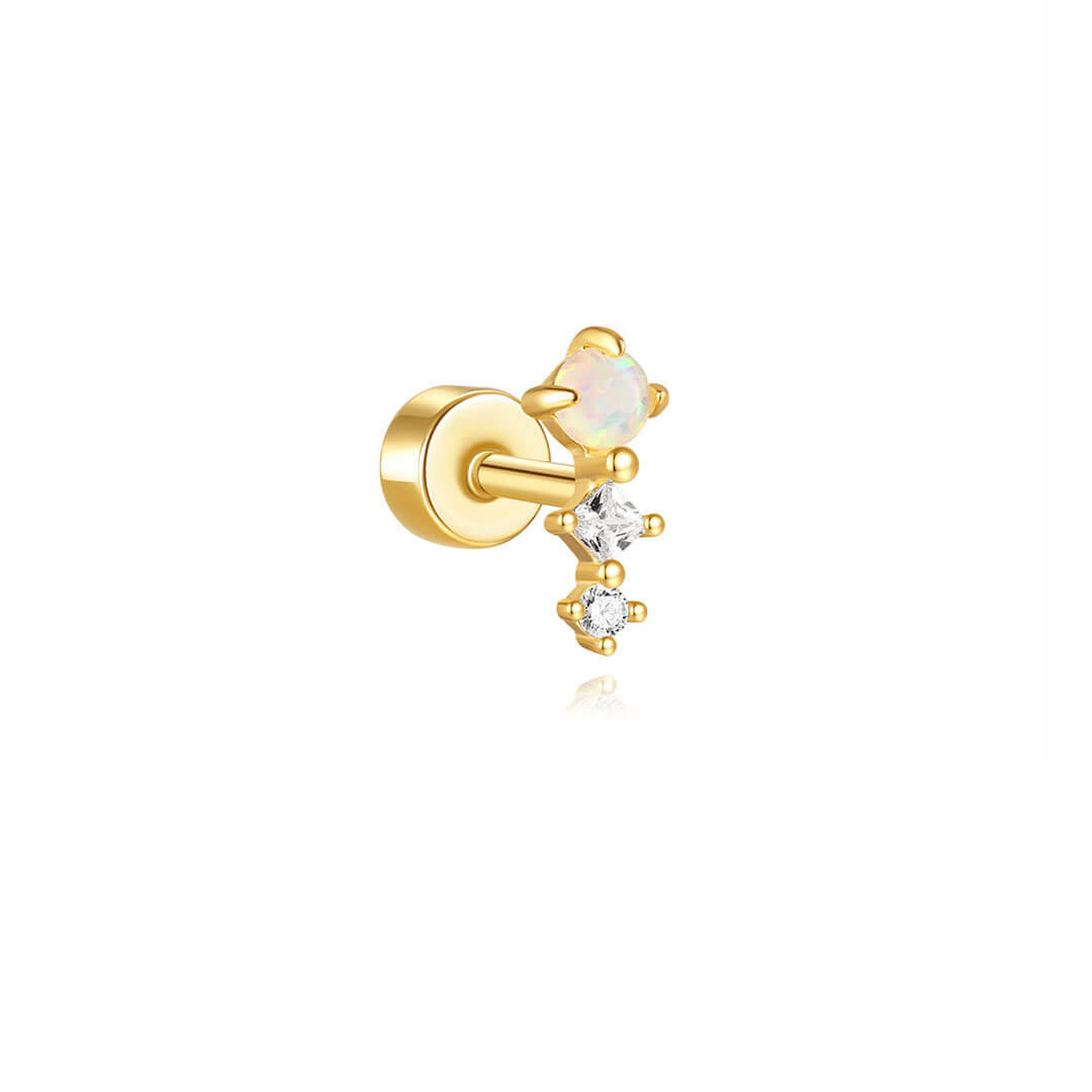 Monika – Boucles d'oreilles délicates au charme subtil.