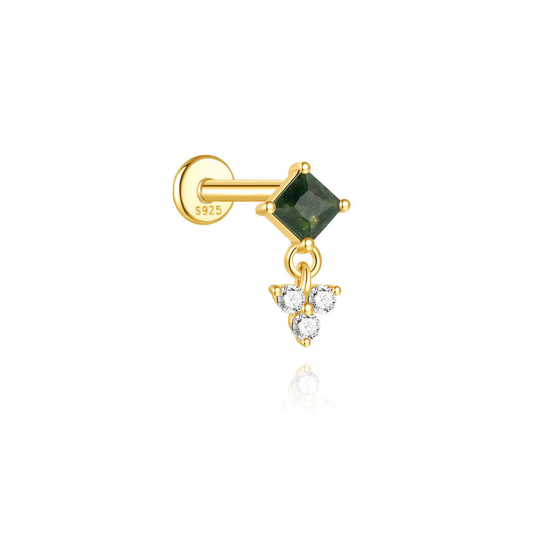 Annika – Boucles d'oreilles en or au design élégant et contemporain.
