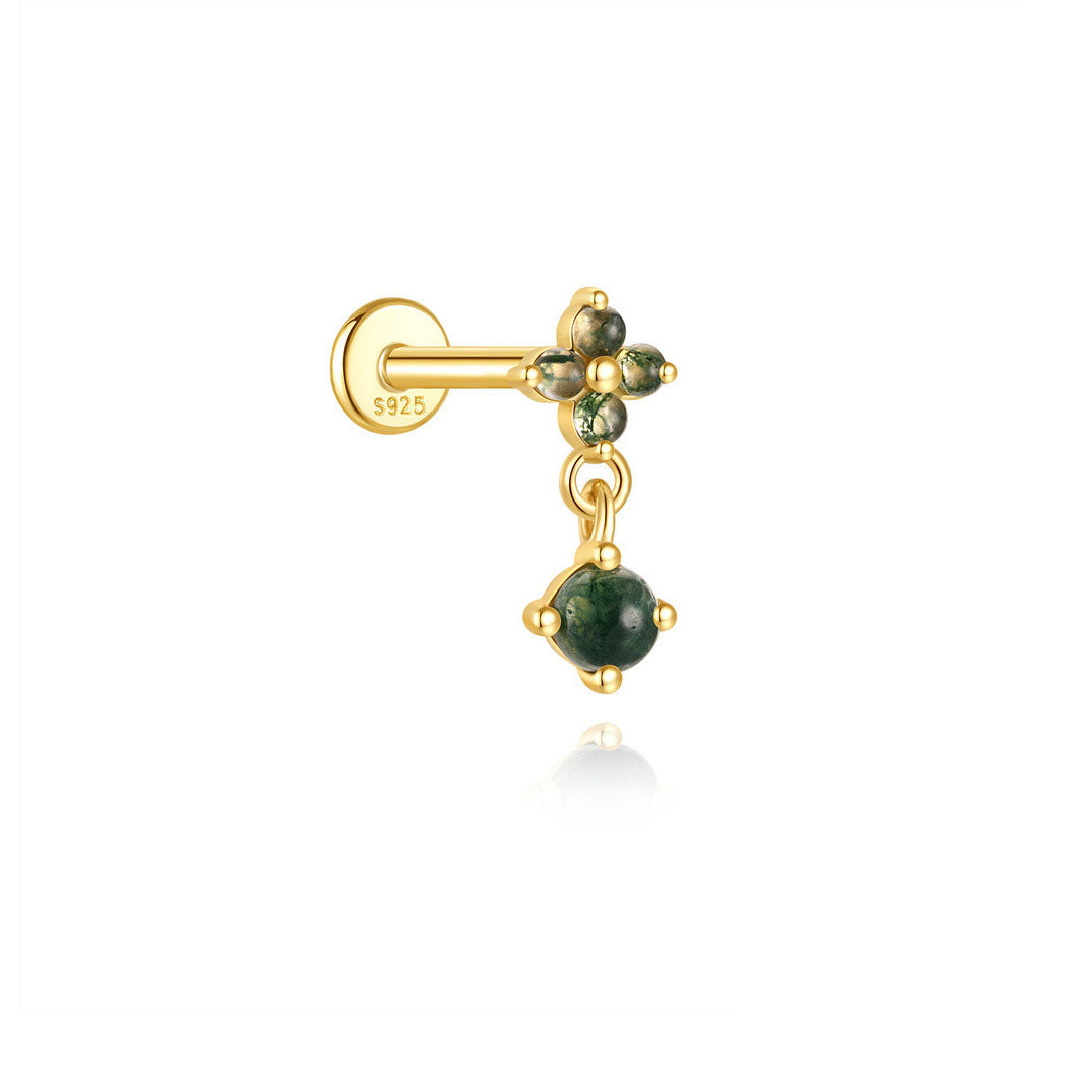 Annika – Boucles d'oreilles en or au design élégant et contemporain.