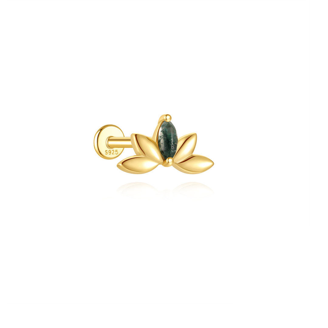 Annika – Boucles d'oreilles en or au design élégant et contemporain.