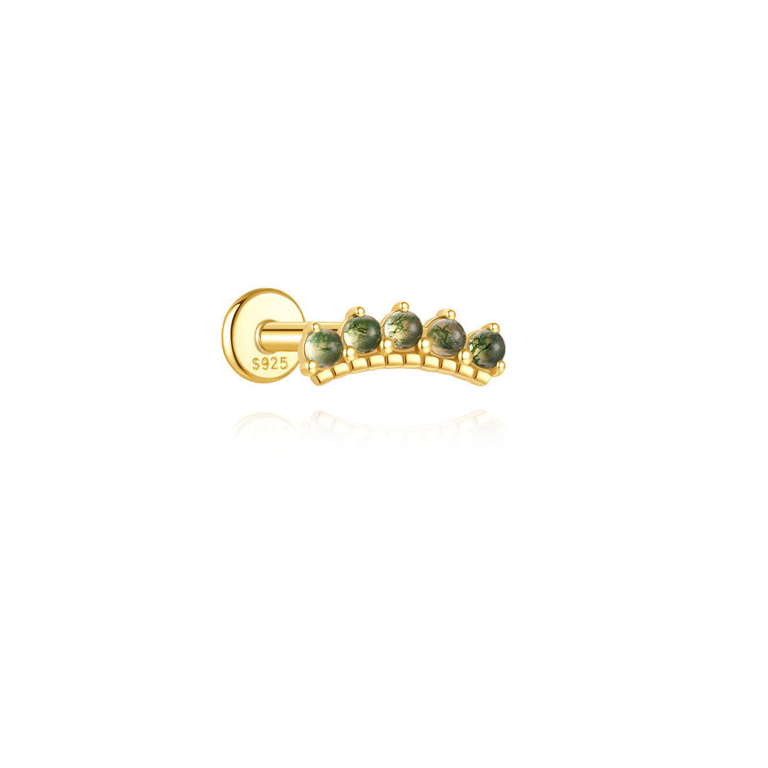 Annika – Boucles d'oreilles en or au design élégant et contemporain.
