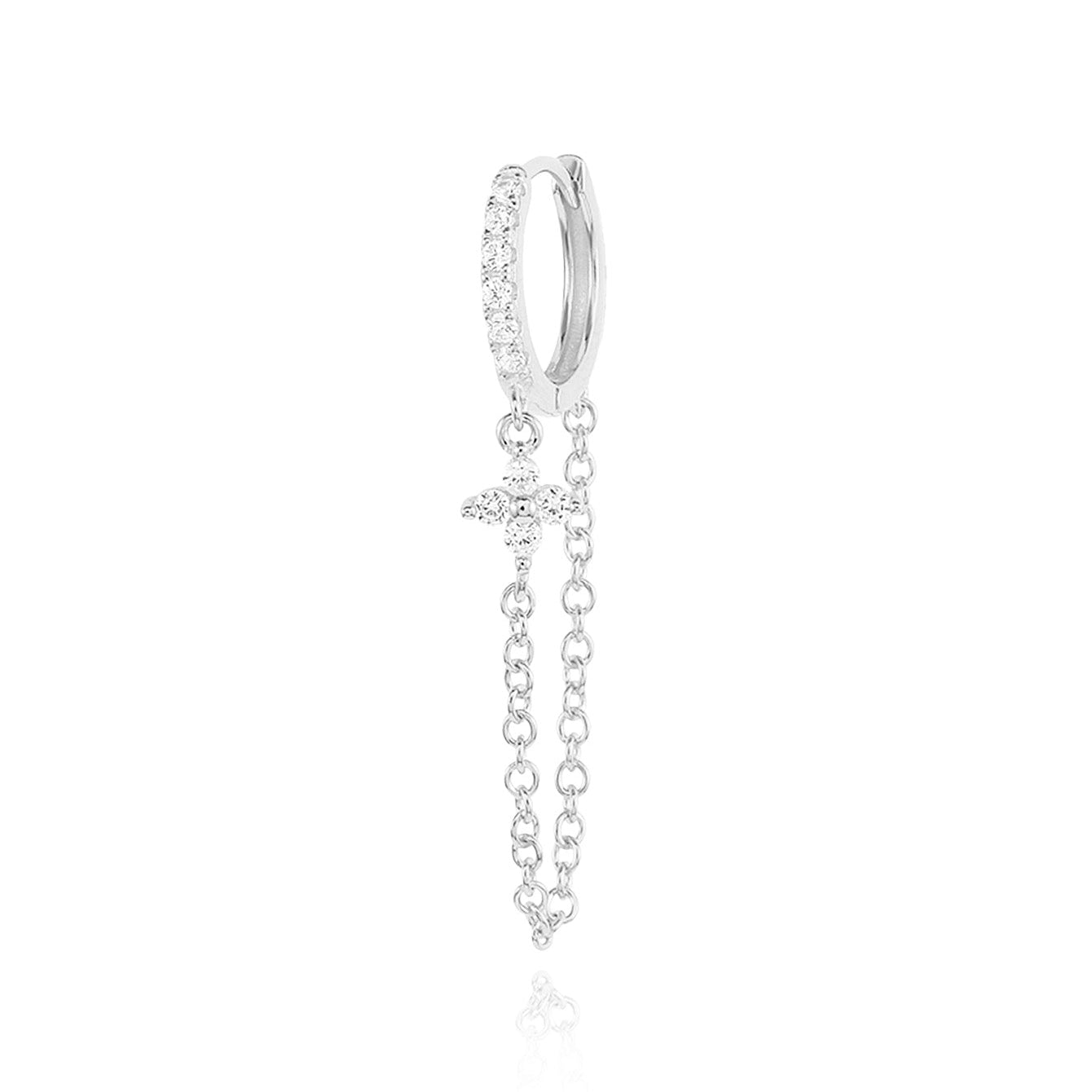 Magdaléna – Boucles d'oreilles en or au design épuré.