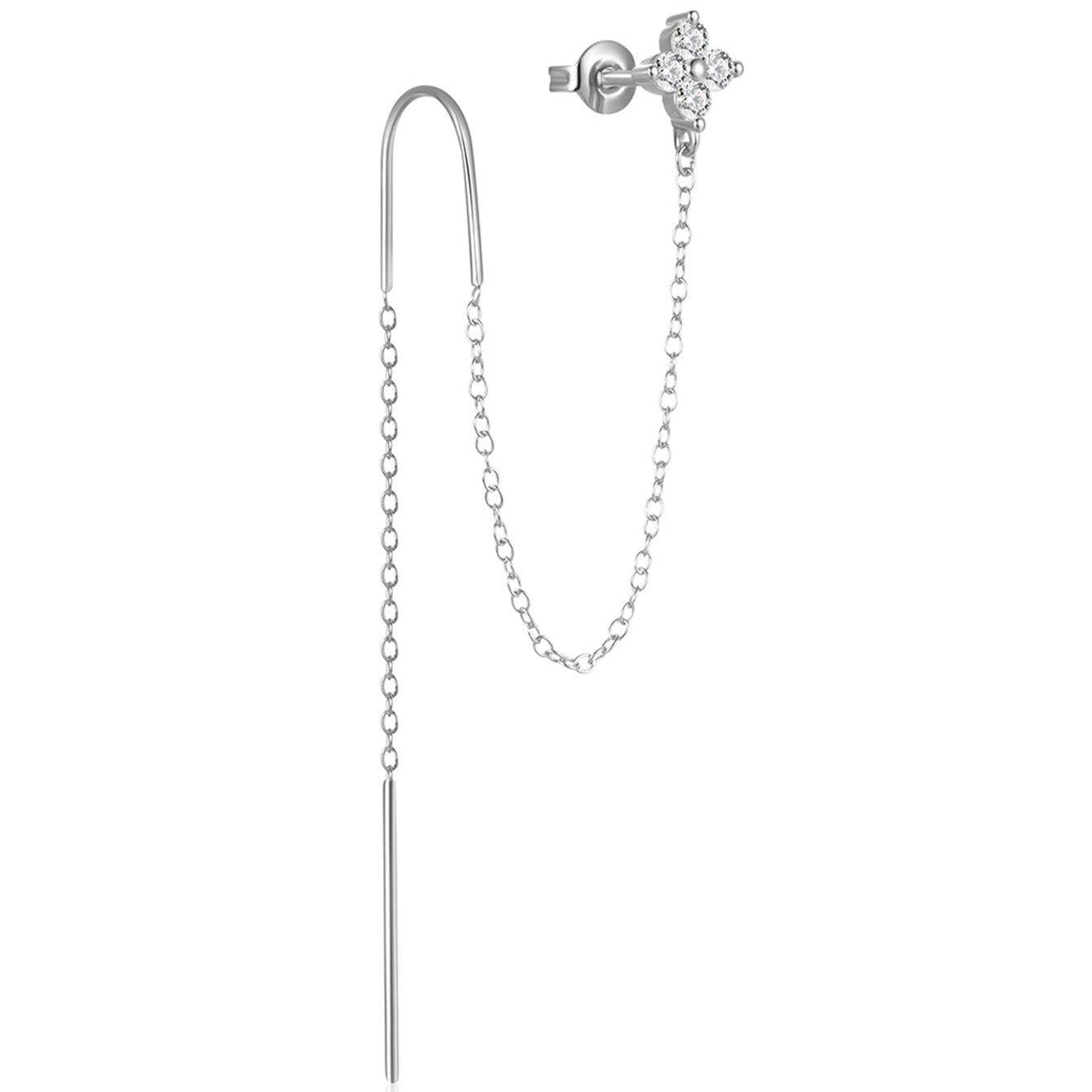 Magdaléna – Boucles d'oreilles en or au design épuré.