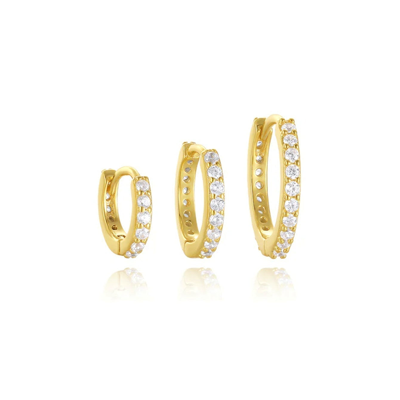 Anneliese – Boucles d'oreilles dorées au design délicat