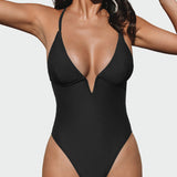 Maillot de bain à décolleté en V
