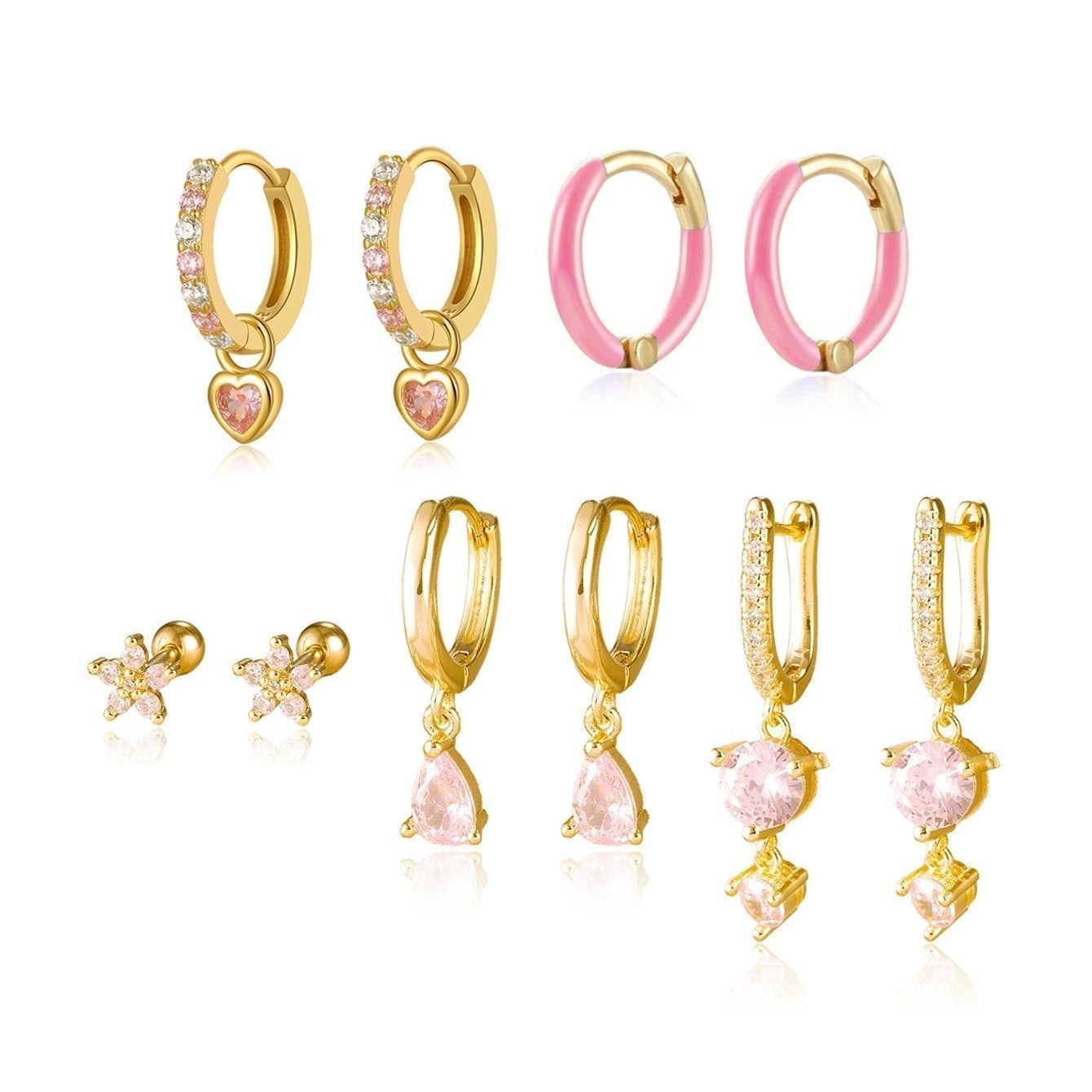 Antonie – Boucles d'oreilles en or au fini éclatant.