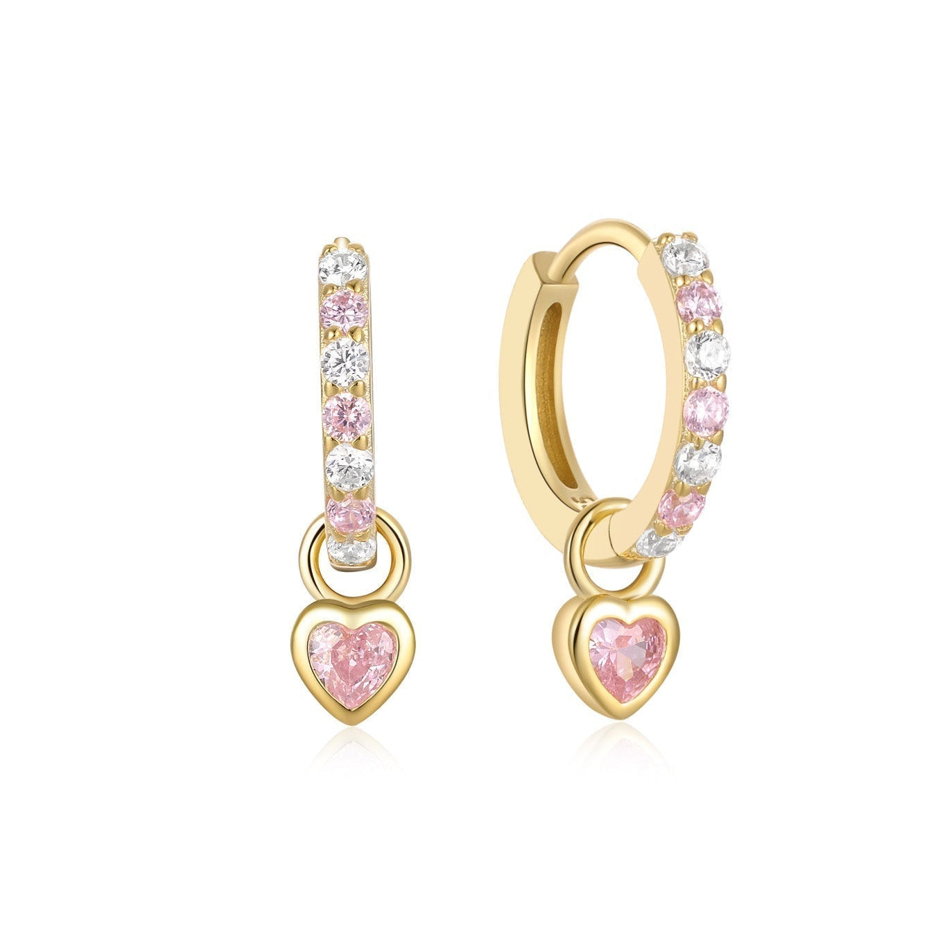 Greta – Boucles d'oreilles en or délicates avec un mouvement subtil.