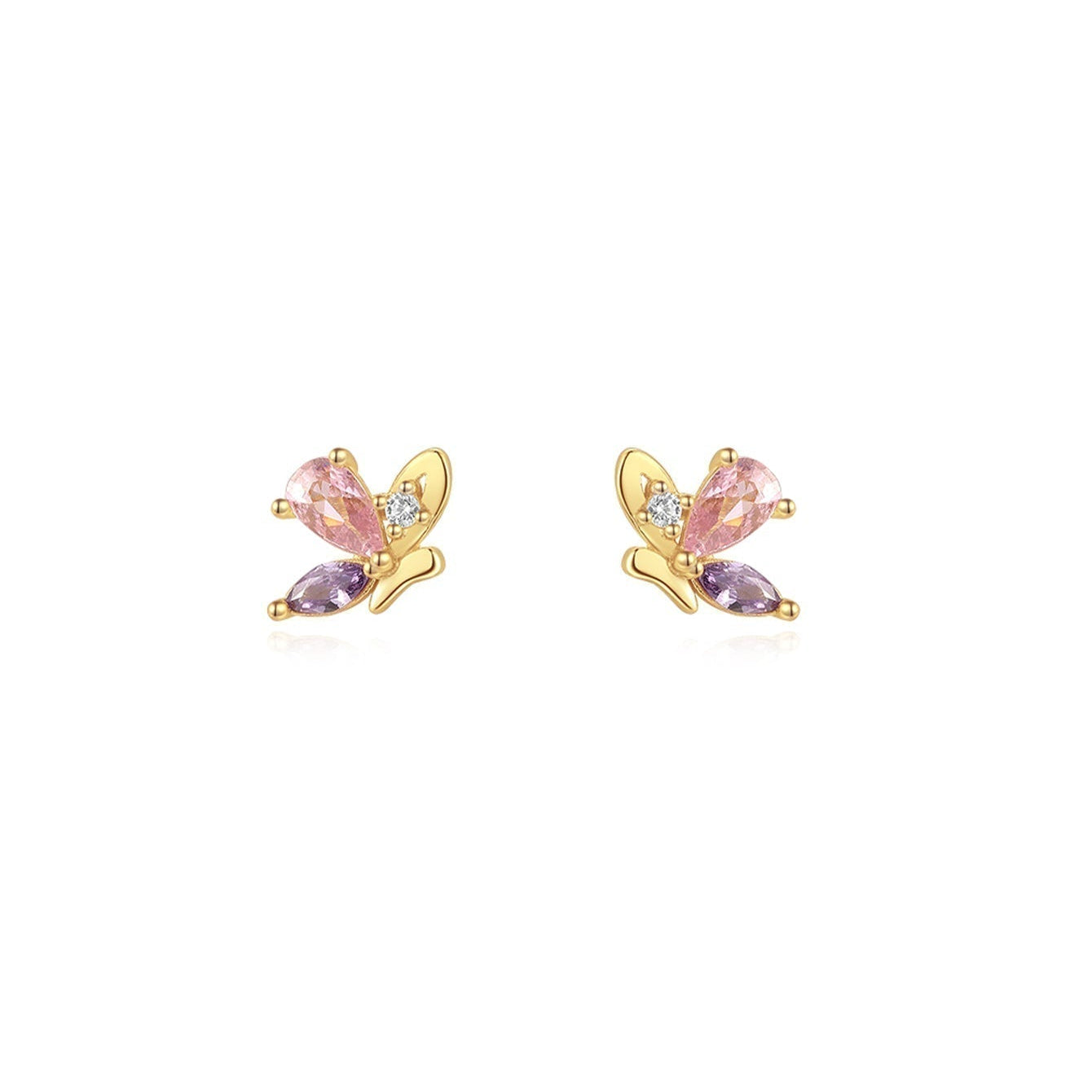 Greta – Boucles d'oreilles en or délicates avec un mouvement subtil.