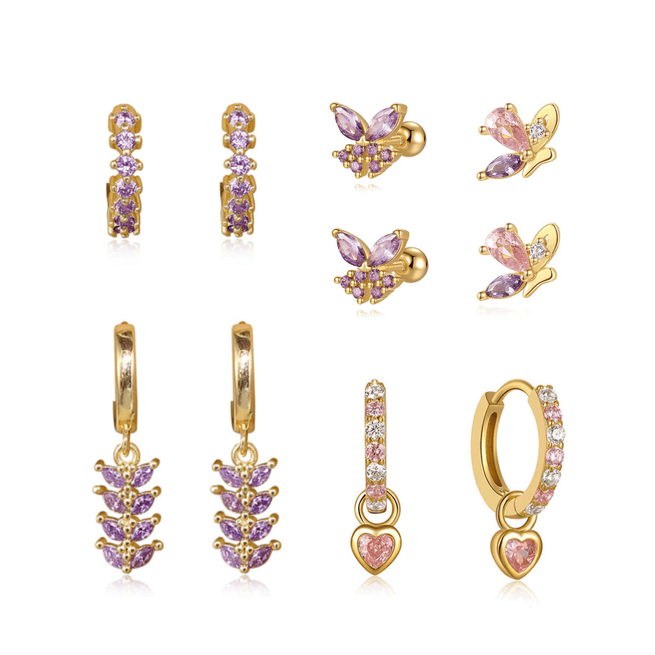 Greta – Boucles d'oreilles en or délicates avec un mouvement subtil.