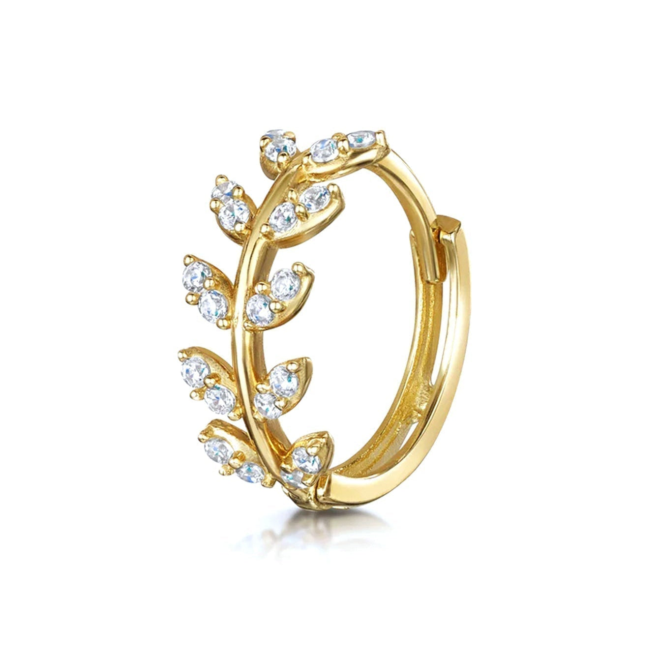 Františka – Boucles d'oreilles en or au éclat subtil.