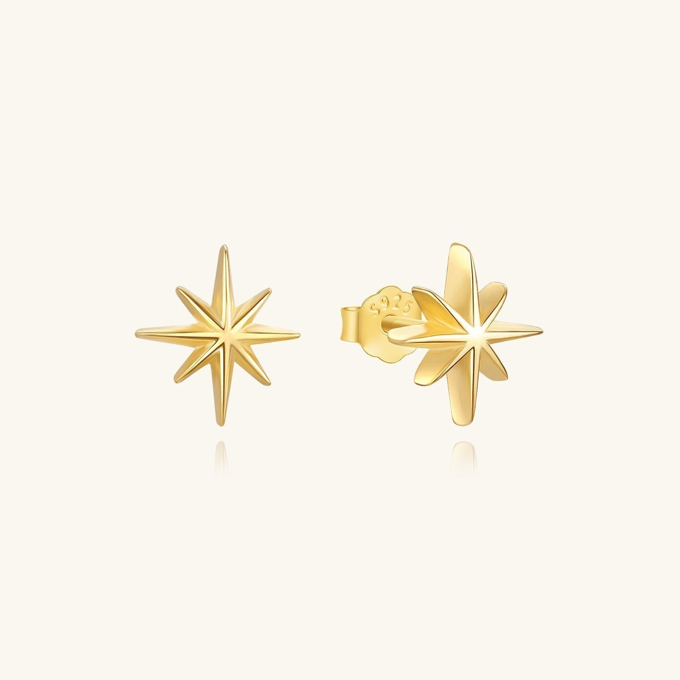 Františka – Boucles d'oreilles en or au éclat subtil.