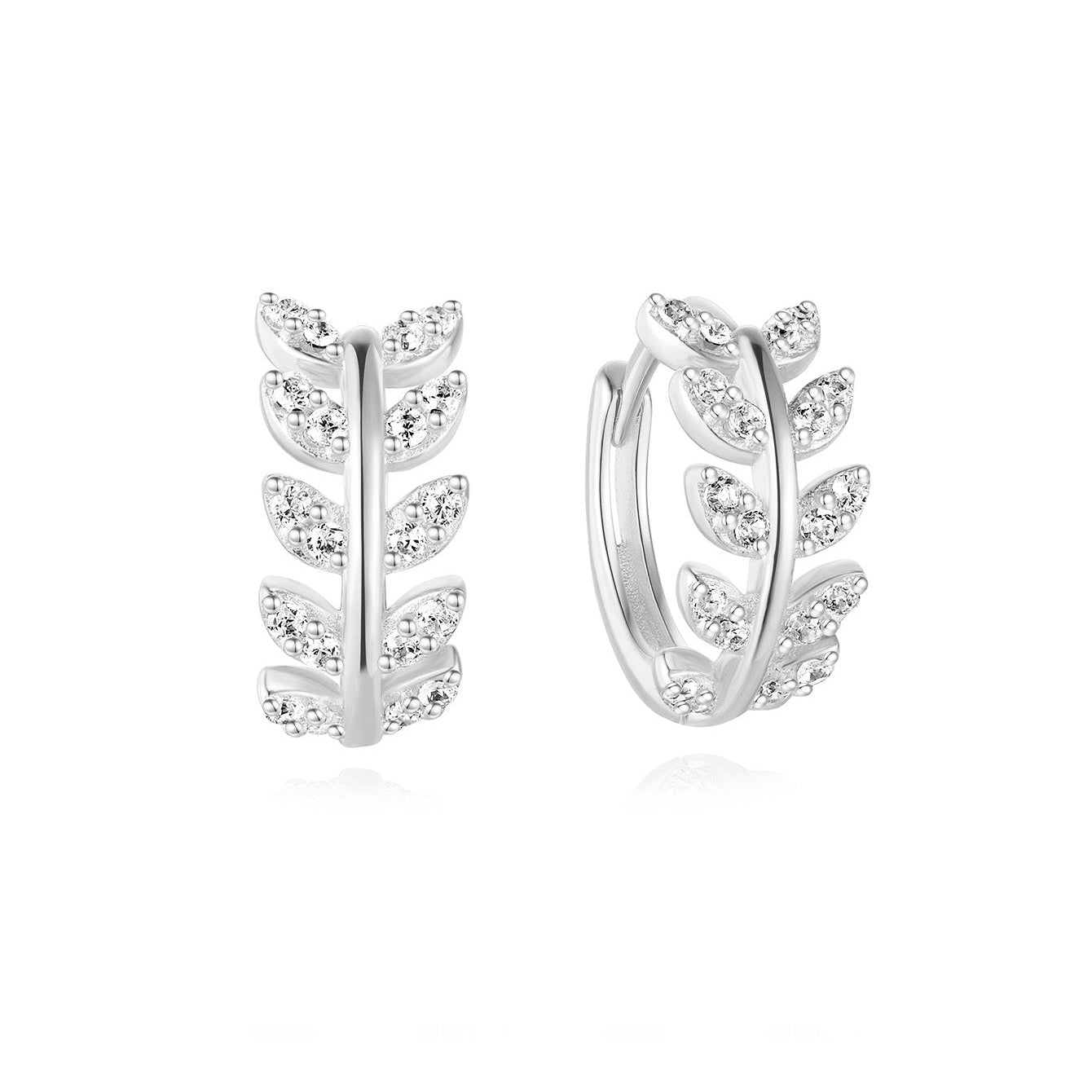Karolína – Boucles d'oreilles en or au design délicat.