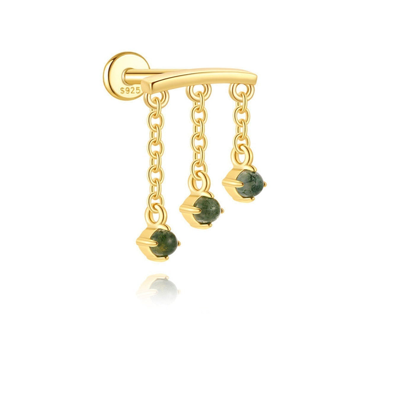 Elina – Boucles d'oreilles en or au éclat délicat