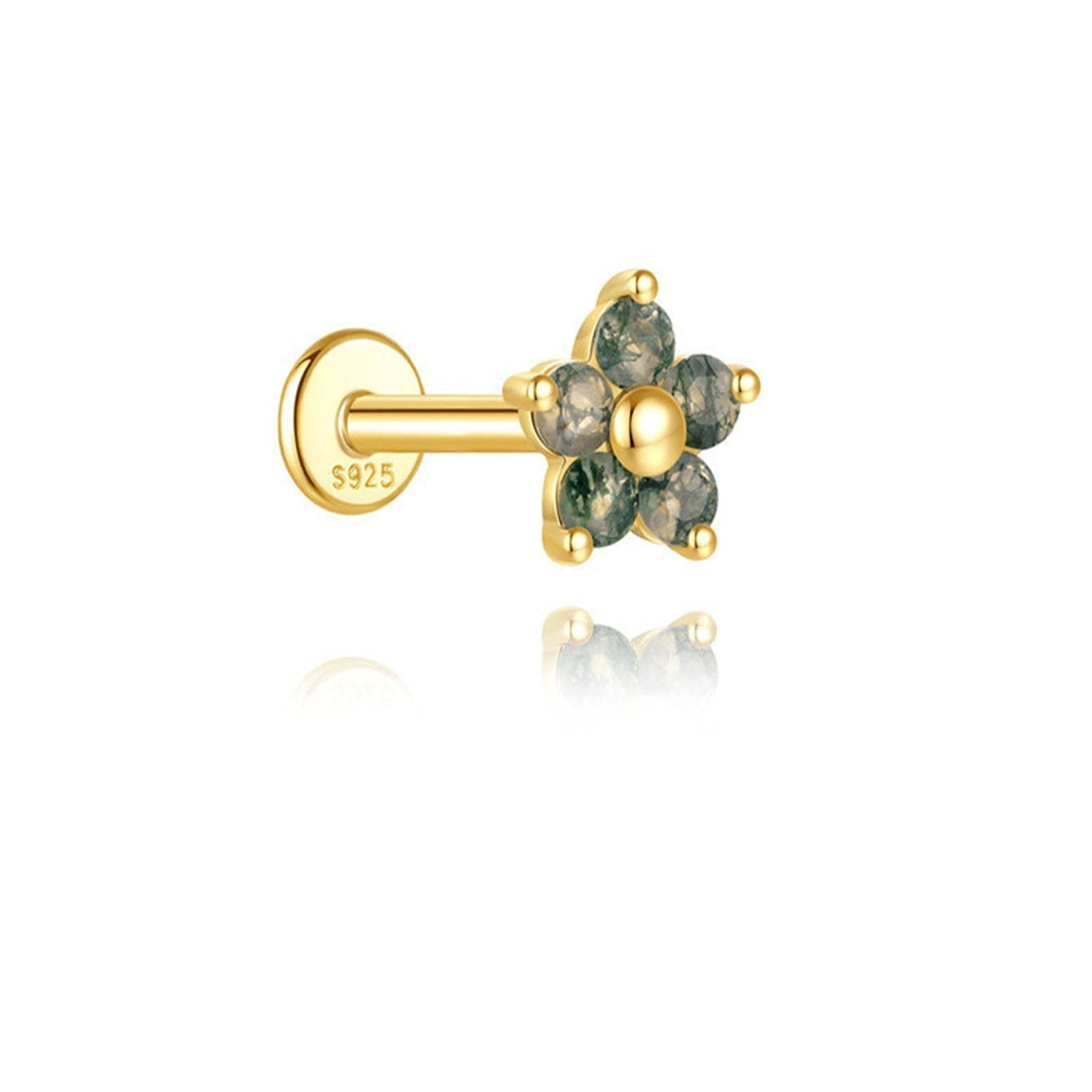 Elina – Boucles d'oreilles en or au éclat délicat
