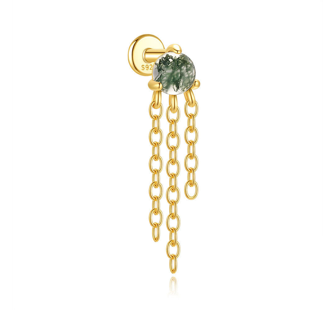 Elina – Boucles d'oreilles en or au éclat délicat
