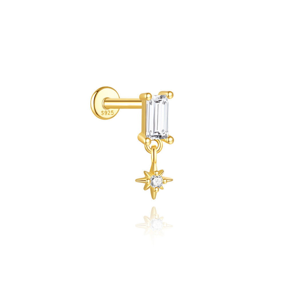 Miriam – Boucles d'oreilles dorées à la silhouette élégante.