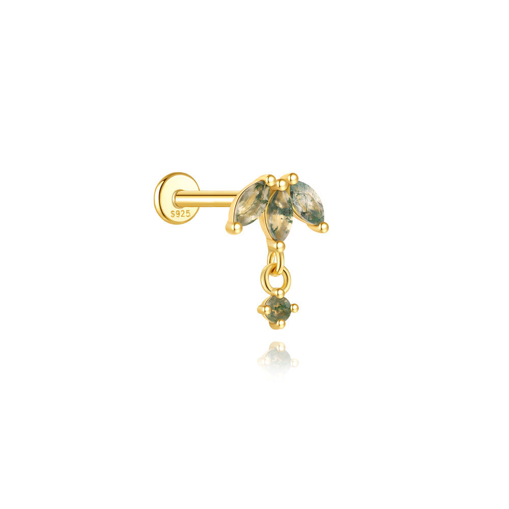 Romana – Boucles d'oreilles dorées au design ludique.