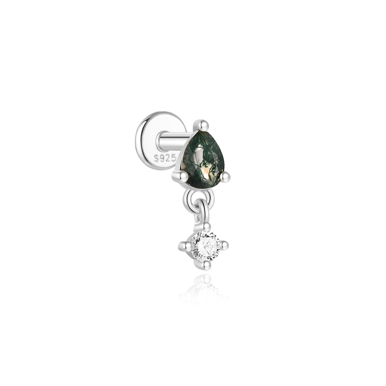Sofie-Marie – Boucles d'oreilles en or élégantes avec un design fluide.