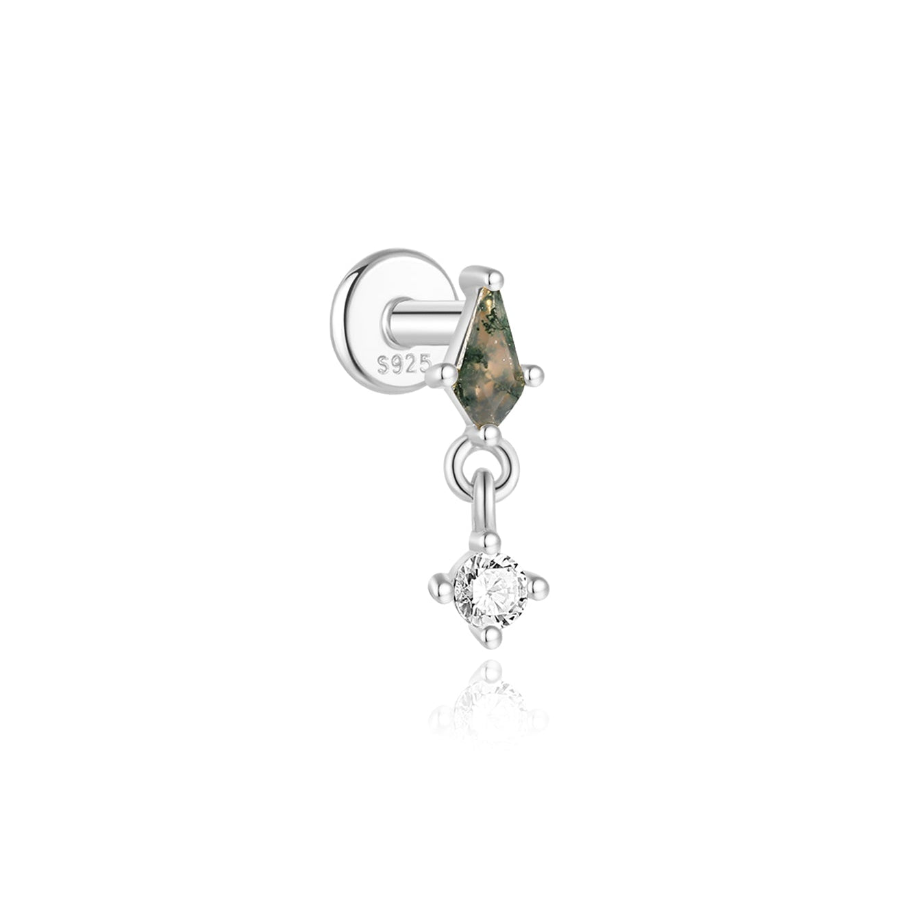 Sofie-Marie – Boucles d'oreilles en or élégantes avec un design fluide.