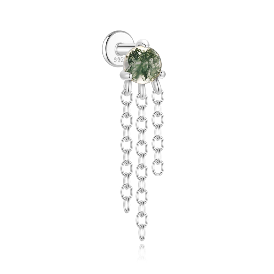 Sofie-Marie – Boucles d'oreilles en or élégantes avec un design fluide.