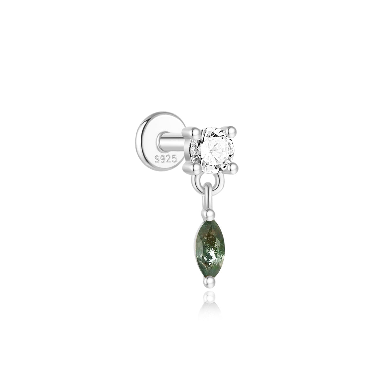 Sofie-Marie – Boucles d'oreilles en or élégantes avec un design fluide.