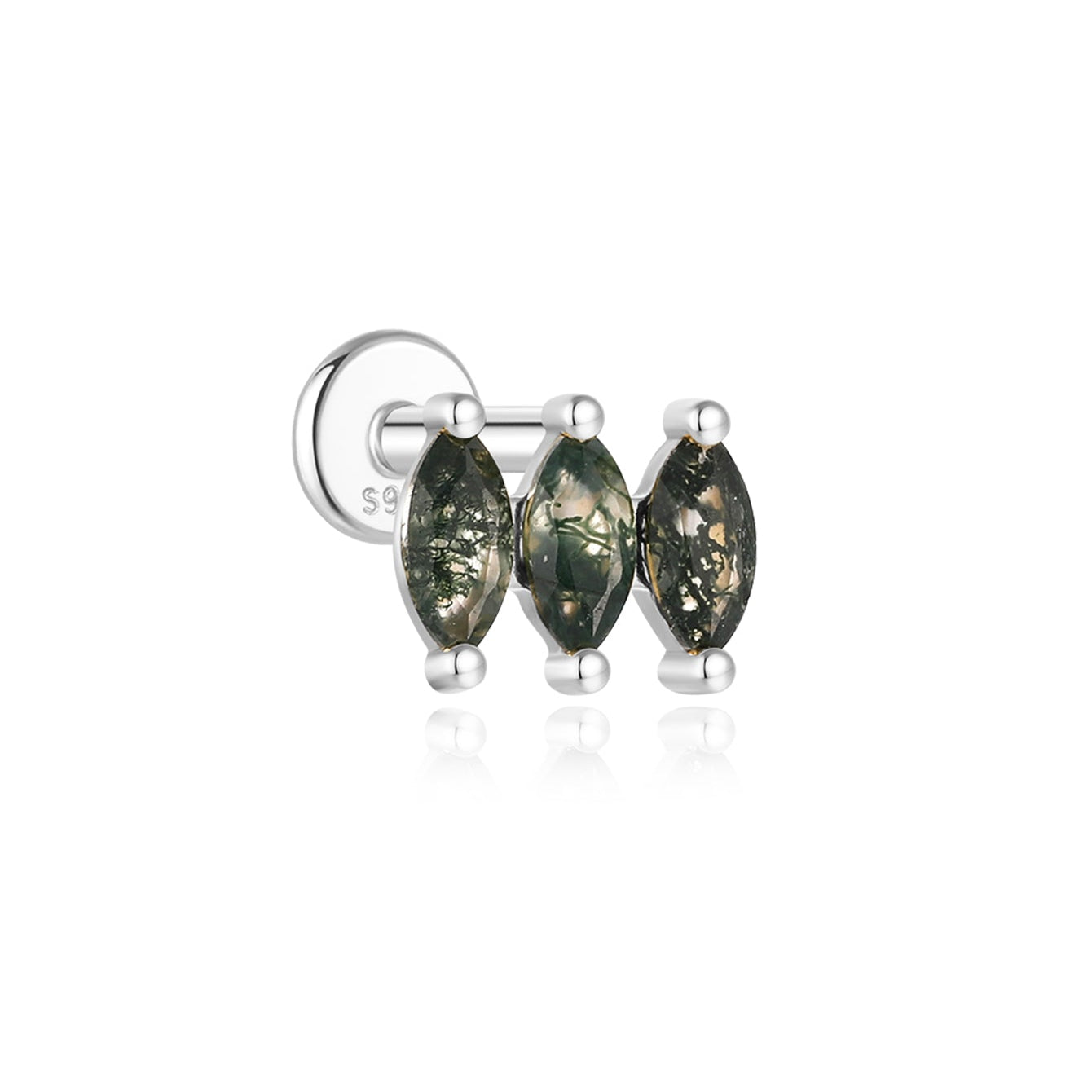 Sofie-Marie – Boucles d'oreilles en or élégantes avec un design fluide.