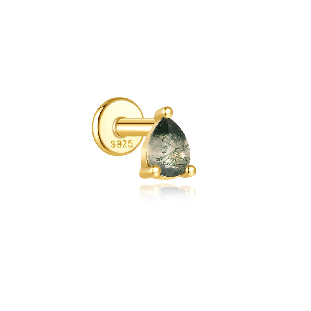 Sofie-Marie – Boucles d'oreilles en or élégantes avec un design fluide.