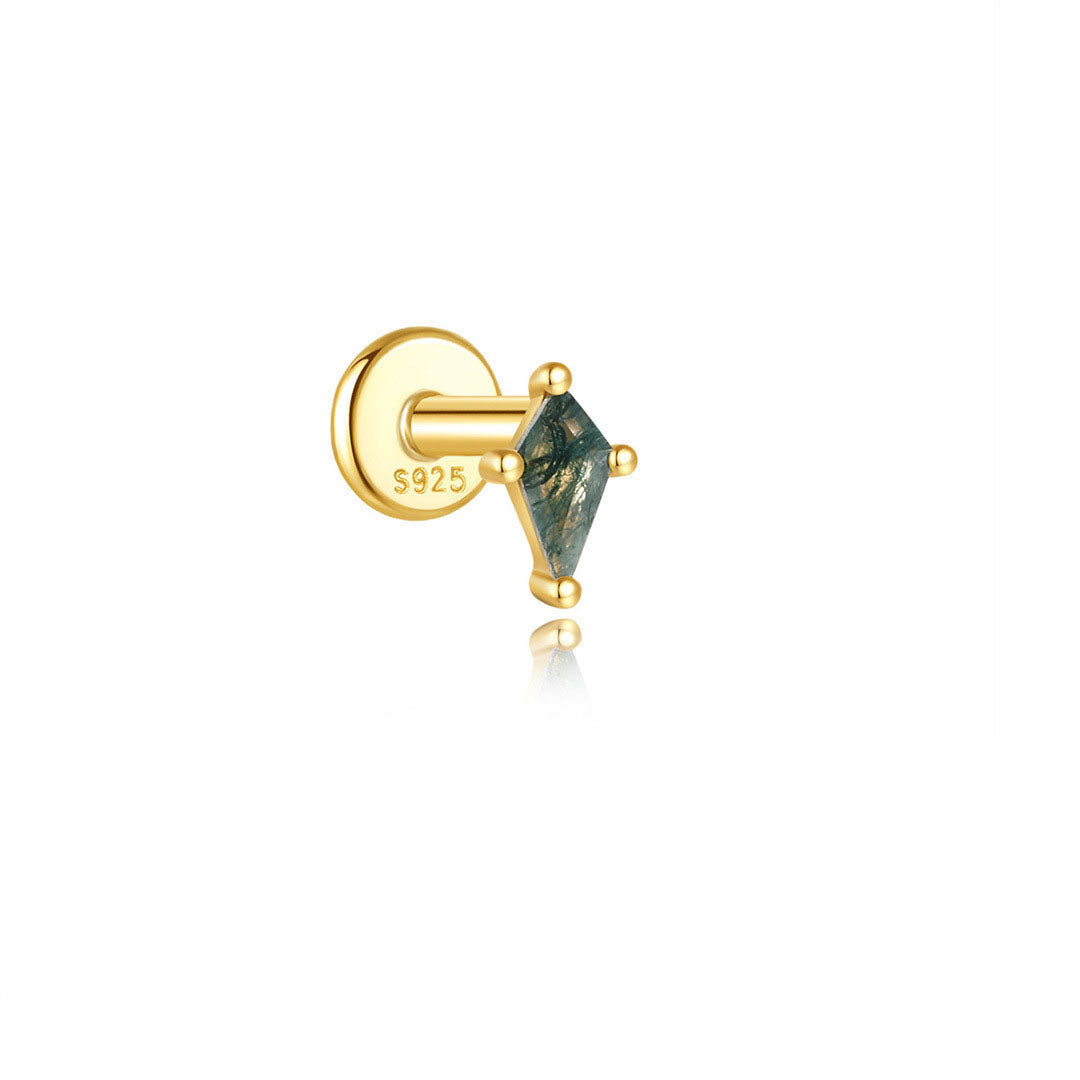 Sofie-Marie – Boucles d'oreilles en or élégantes avec un design fluide.