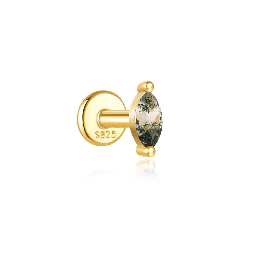Sofie-Marie – Boucles d'oreilles en or élégantes avec un design fluide.