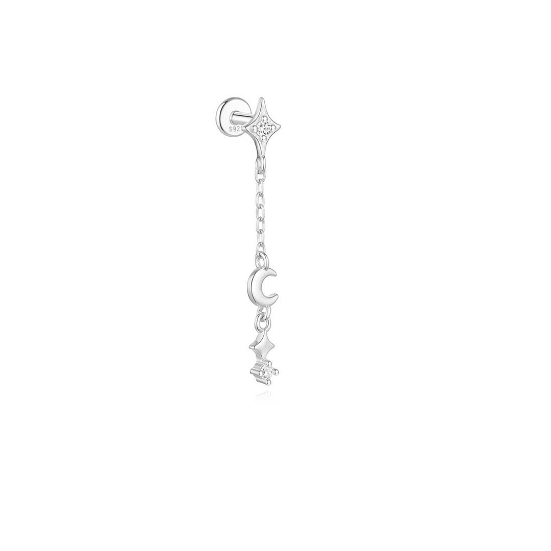 Lina – Boucles d'oreilles dorées au design filigrané courbé.