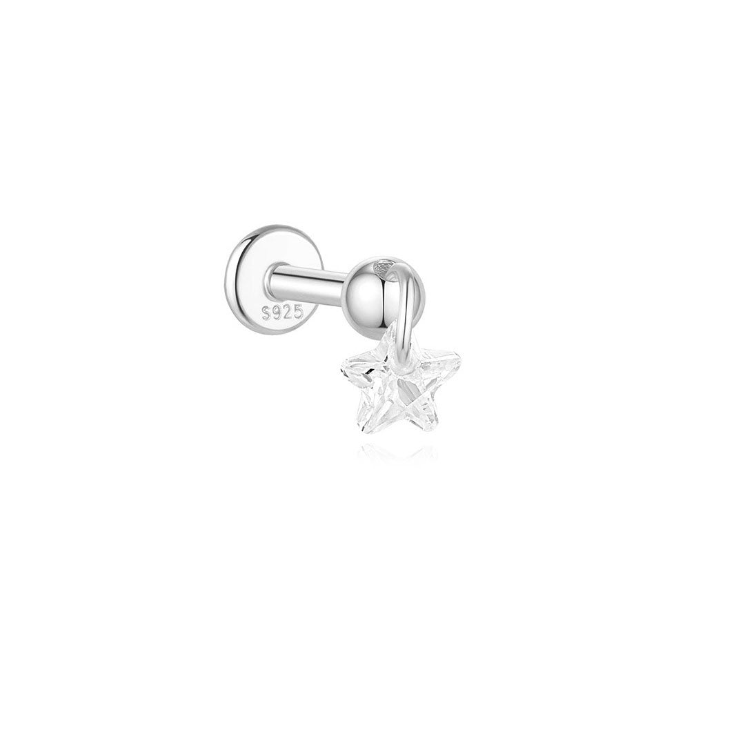 Selina – Boucles d'oreilles dorées délicates avec un charmant détail mobile.