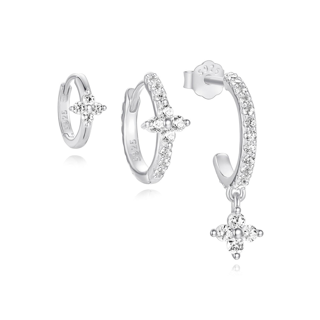 Alena – Élégantes boucles d'oreilles en or au design délicat.