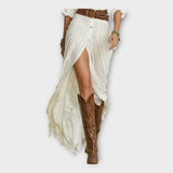 Robe maxi au style bohème chic