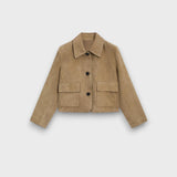Naomi – Veste en daim chic au design intemporel