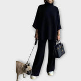 Pull Détendu en Tricot avec Col Montant