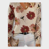 Pull en Tricot avec Finitions en Dentelle