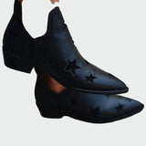 Botillons de style cowboy ornés d'étoiles