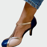 Escarpins vintage à bride T