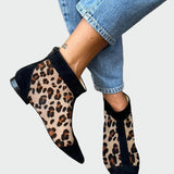 Chaussures à talons léopard à bout pointu