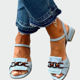 Sandales ornées de chaînes