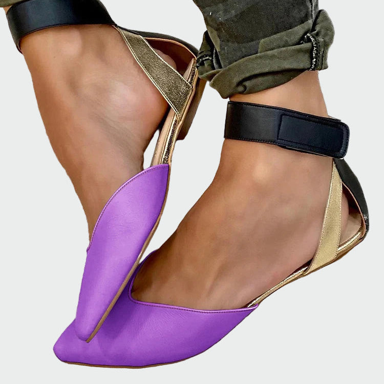 Sandales chic à talons bas