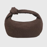 Celeste | Sac Moyen en Suédine Tressée avec Nœud