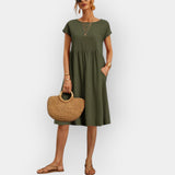 Robe Midi au Design Minimaliste