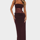 Maxi Robe à Silhouette Fluide et Élégance Sophistiquée