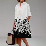 Robe Midi Artisanale à Imprimé Pois