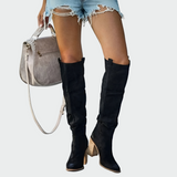 Bottes en cuir orthopédiques montantes jusqu'au genou