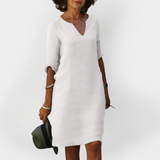 Robe Casual à Décolleté en V