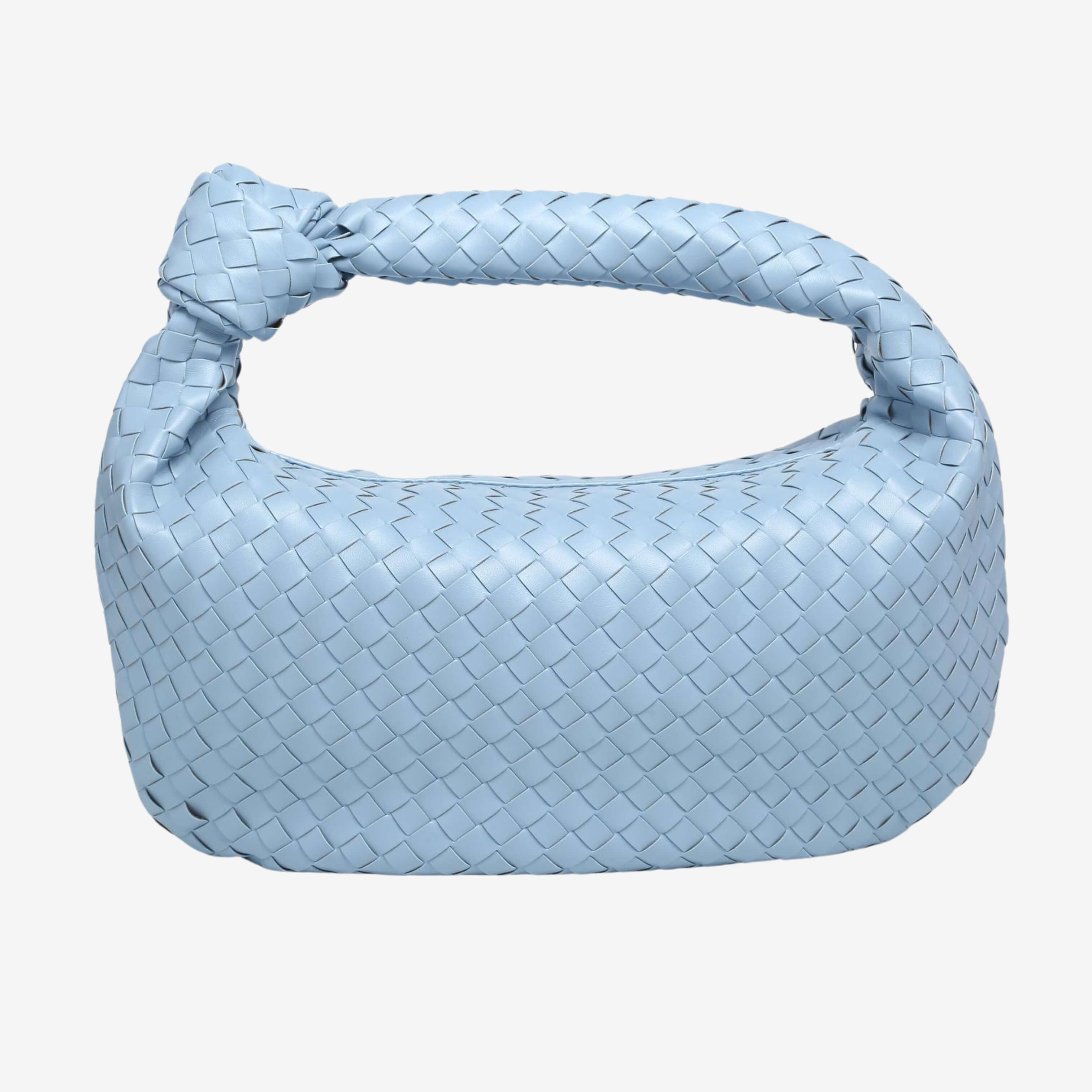 Giselle | Sac Bandoulière Tressé Moyen avec Nœud