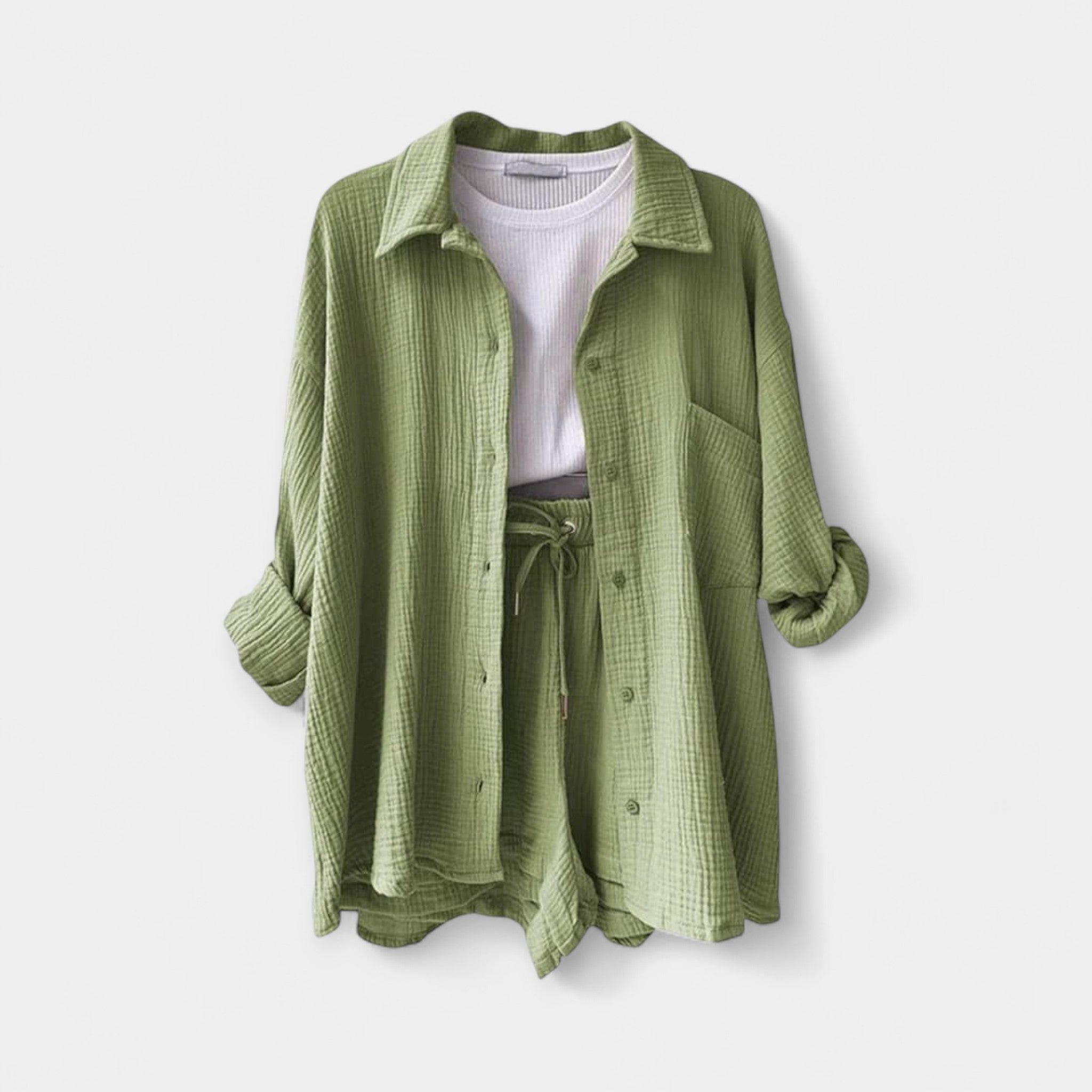 Ensemble d'Été Bicolore : Haut et Short